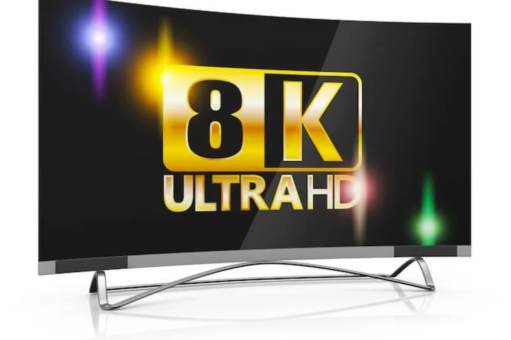 Uma tv 8k.